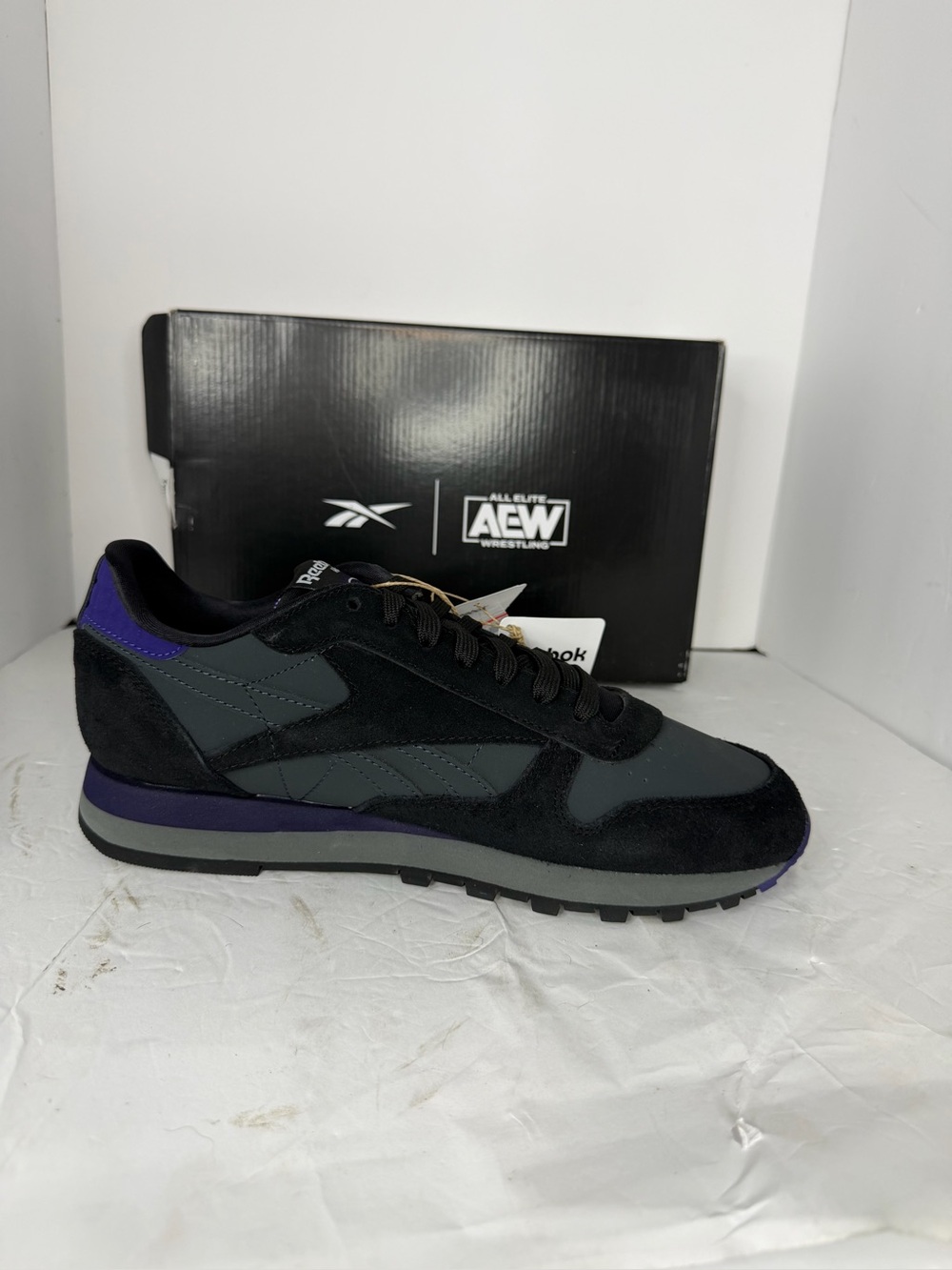 Reebok x AEW Dark Order Brodie Lee Classic Leather Sneakers Men’s Size 8 NWT